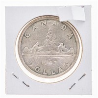 1947 Canada Silver Dollar Blunt 7