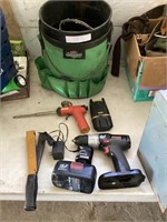 Craftsman Drill Stapler & Misc Tools