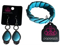 Turquoise Earrings and Bracelet
