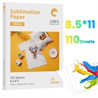 WF6352  Hiipoo Sublimation Paper 8.5x11" 110 Sheet