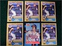 (6) Dale Murphy Cards- 1987 Topps & Leaf