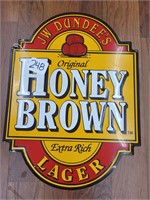 21"x16" original honey brown logger sign