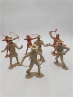 VTG 6 INCH MARX Cowboys and Indians Figures