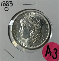 S - 1883-O MORGAN SILVER DOLLAR (A3)