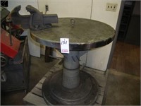 Large Round Welding Table w/ 6” Vice