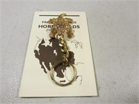 Gold Color Horny Toad Keychain