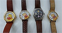 (4)WINNIE-THE-POOH WATCH LOT