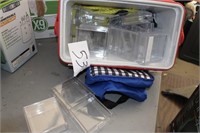 COOLER BOTTOM, NEW 4X4" PLASTIC CONTAINERS