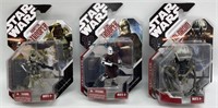 (3) 2007 Star Wars 30th Anniversary Action Figure