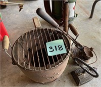 Lead Smelting Pot, Ladle & Solder Iron