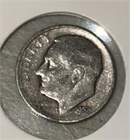 1953-S ROOSEVELT DIME (90% SILVER)