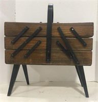 Wooden folding picnic table