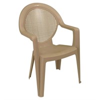 Madras High Back Resin Patio Club Chair