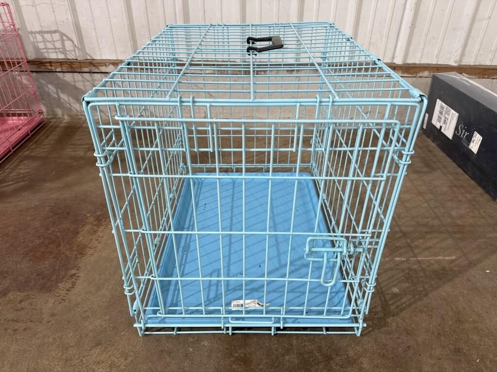 Small Dog Animal cage-blue