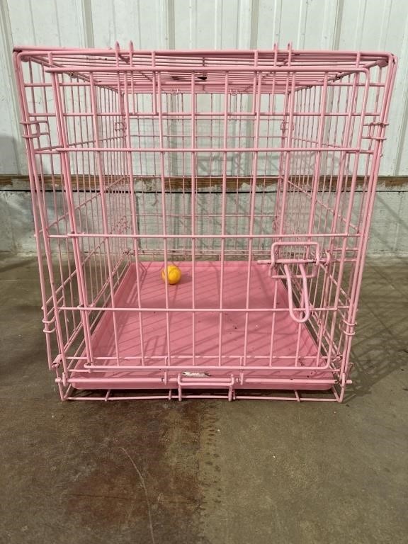 Small dog cage-pink