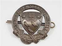 Bronze McGill University COTC Cap Badge