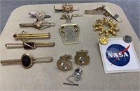 Vintage Martini Cufflinks,NASA, and Other Tie Ware