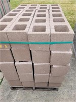 Skid of 60 16x8x8 block and 13 16x8x8 solid block