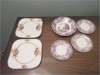 2 Royal Tudor Ware Plates & 4 H&K Tunstall Plates