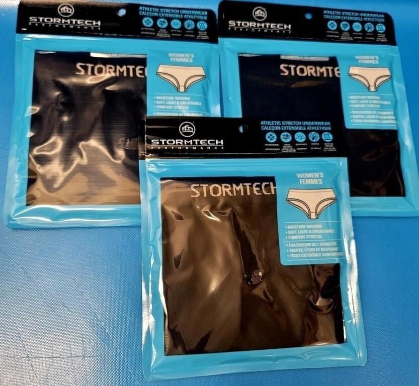 3/LOT STORMTECH WOMENS ATHLETIC UNDERWEAR-XLG