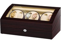 JQUEEN SIX AUTOMATIC WATCH WINDER WITH 7 EXTRA