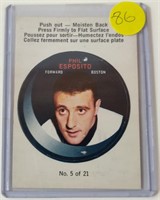 1968-69 OPC Puck Sticker Phil Esposito Card