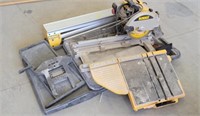 Dewalt wet tile saw with portable stand and