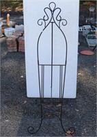 Wrought Iron Sign or Menu Stand