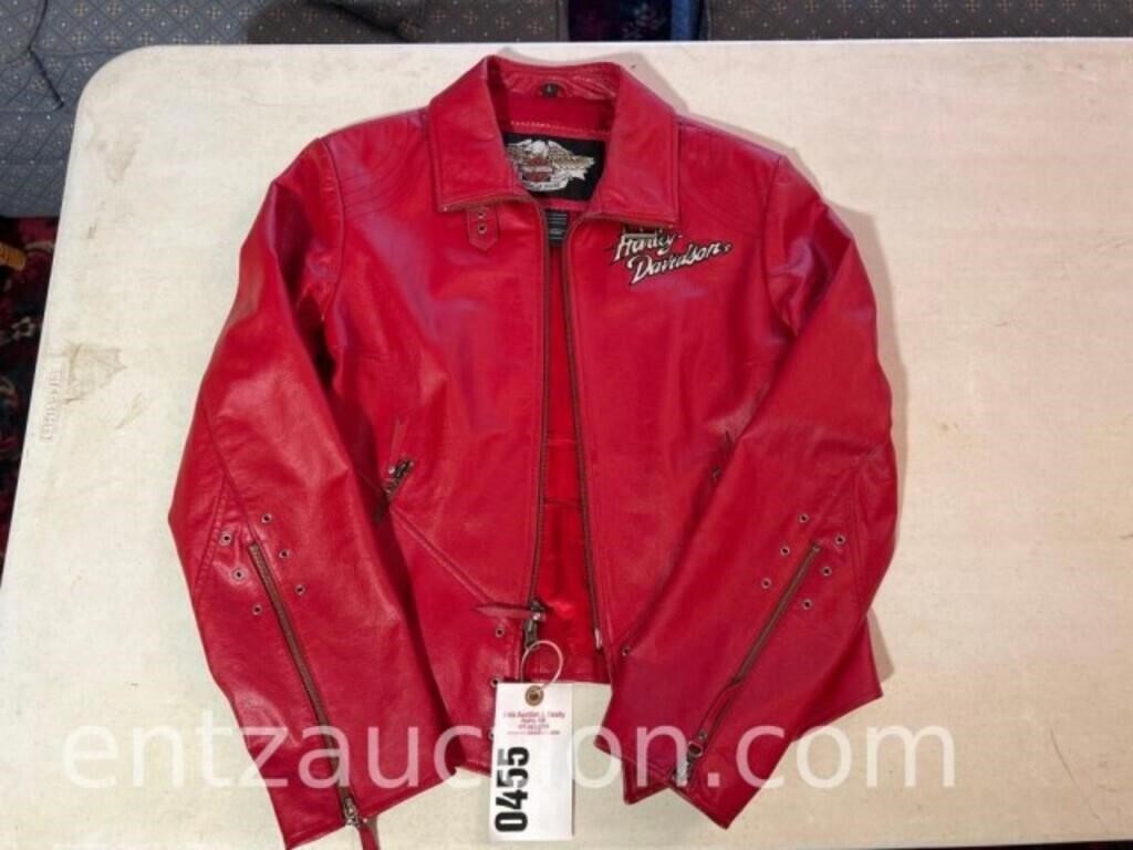 HARLEY DAVIDSON JACKET, SIZE L, RED