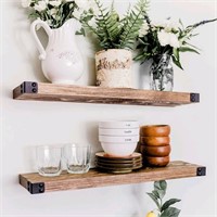 Willow & Grace Designs Floating Shelves - Walnut (