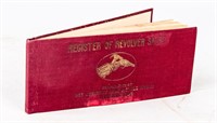 Iver Johnson "Register of Revolver Sales"  1900's