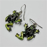 Whimsical Frog Earrings
