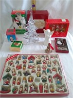 Lot of Christmas decor as shown. ornaments,