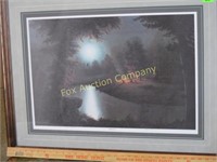 Moonlight Camp framed  print by Jesse Barnes