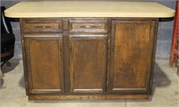 Kitchen Island w/ Formica Top, 2 Drawers 3 Cabinet