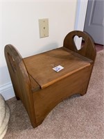 Solid Wood Storage Bench