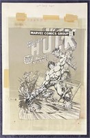 Joe Kubert. Hulk 3-D Cover Art.