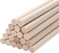 12PCS Dowel Rods Wood Sticks Wooden Dowel Rods