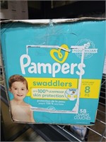 Pampers Swaddlers Diapers Size 8 58 Count