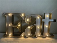 LIGHTED EAT SIGN 21"