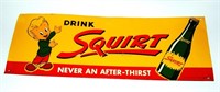 1951 SQUIRT SODA POP ADVERTISING SIGN