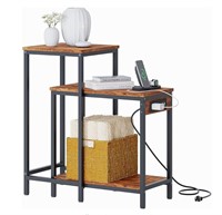 side  Table Set of 2 with Charging Station