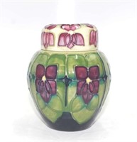 Moorcroft "Violet" lidded ginger jar