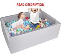 40 Foam Ball Pit  Ideal for Kids - Light Grey