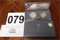 1991 Two-Coin Mt Rushmore Proof Set