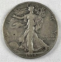 1938-D Semi-Key Walking Liberty Silver Half
