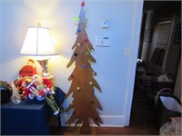 Cut-Out Metal Freestanding Christmas Tree