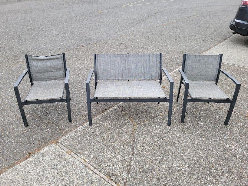 (3) Portable Patio Chairs