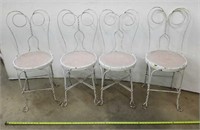 4- Vintage Metal Chairs