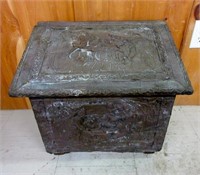 Antique Victorian Repousse Coal Box